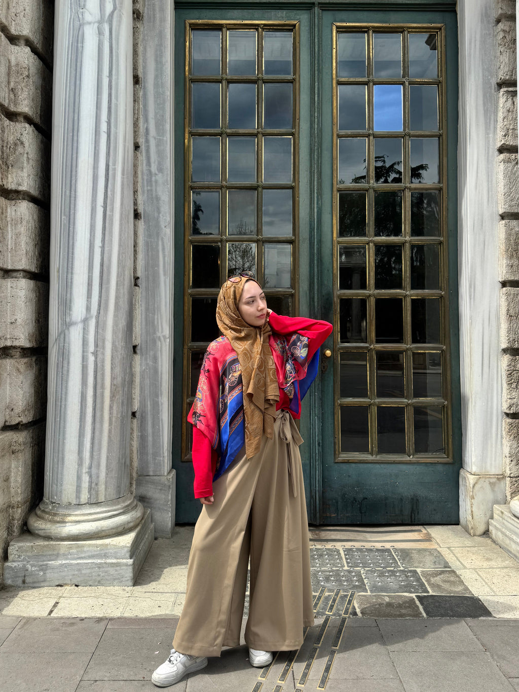 ŞÜDA CAMEL ETEK PANTOLON
