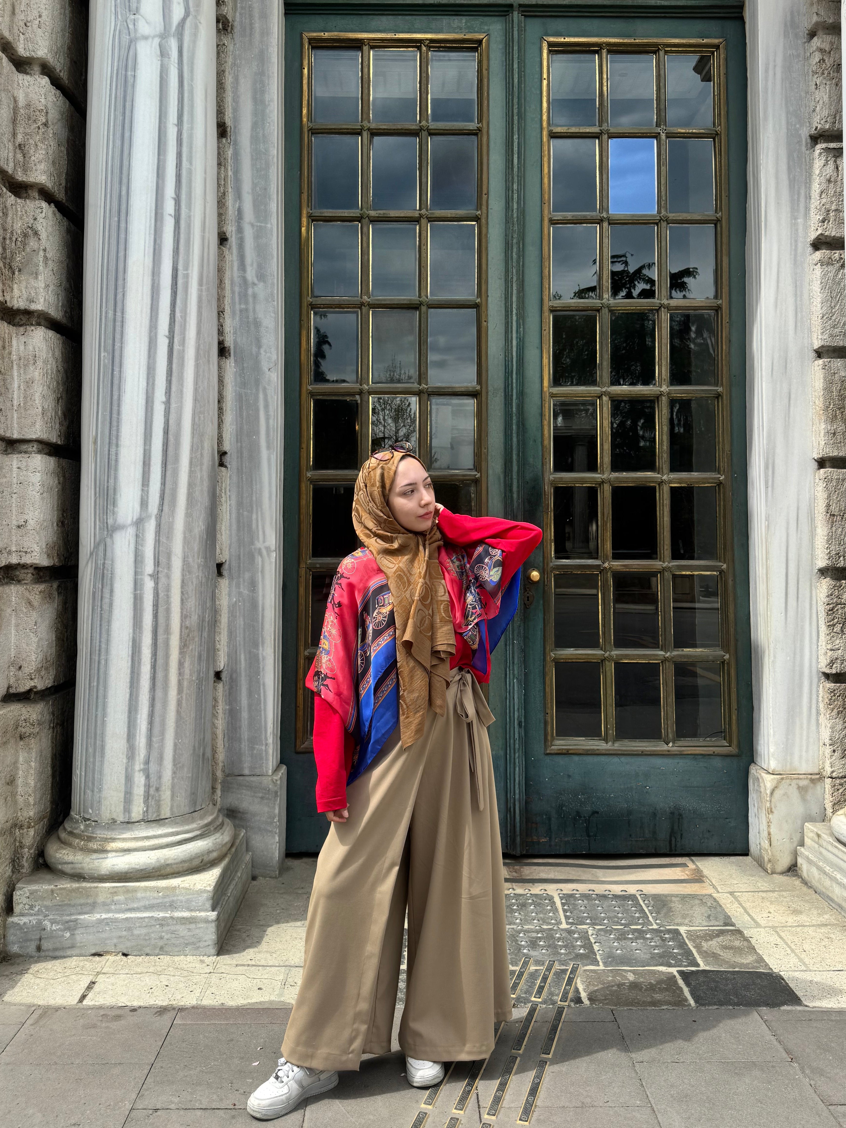 ŞÜDA CAMEL ETEK PANTOLON