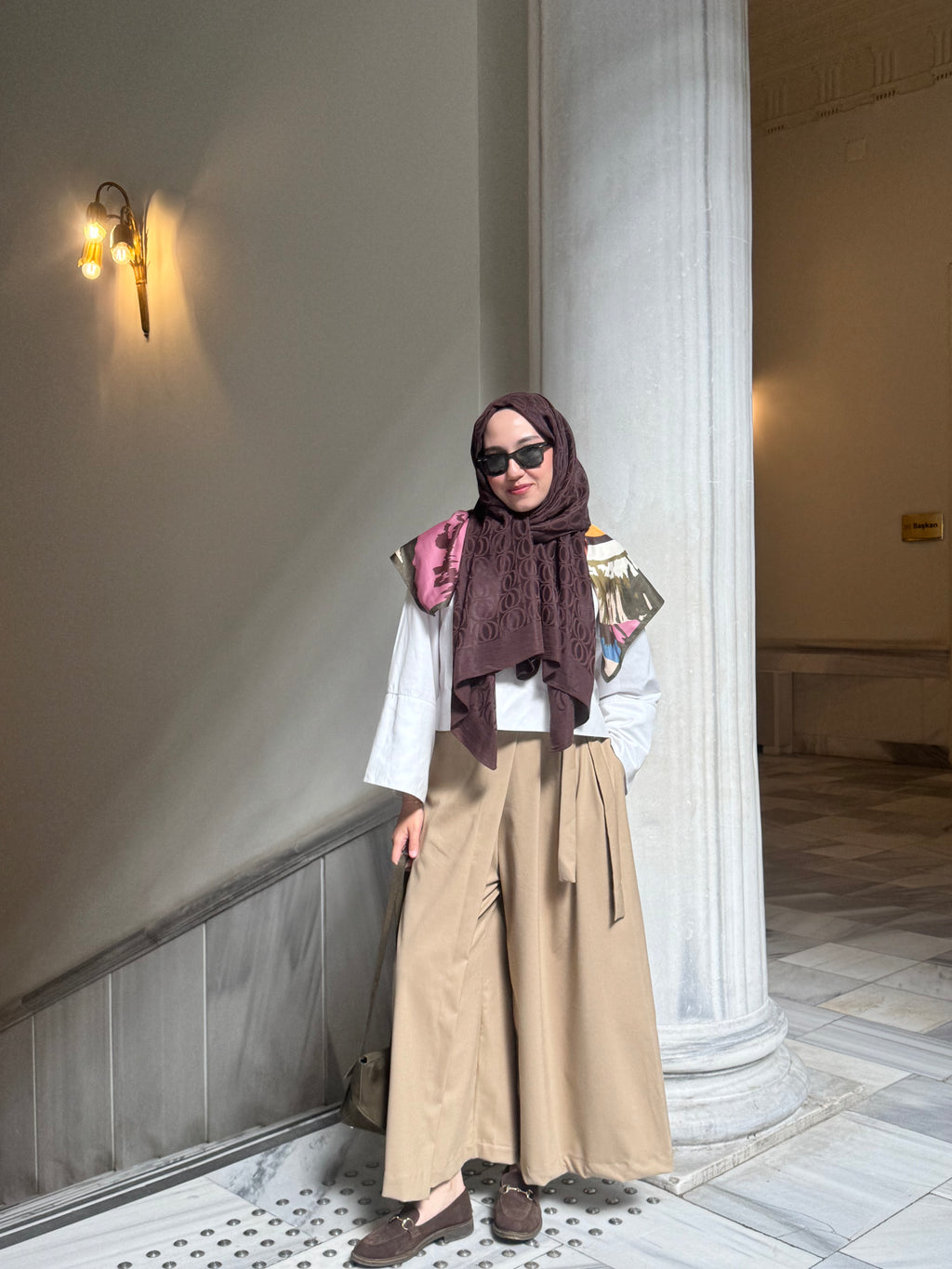 ŞÜDA CAMEL ETEK PANTOLON