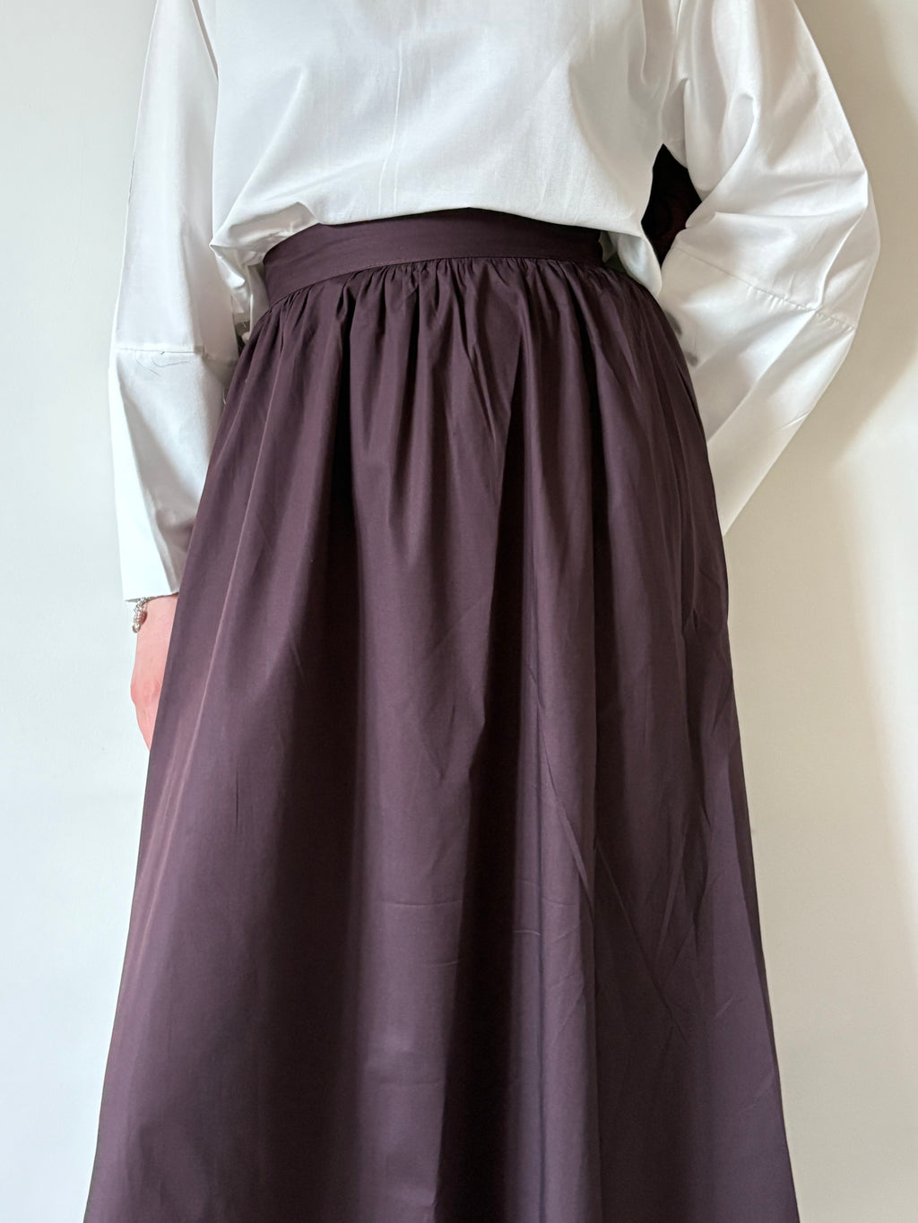 KOYU BORDO BERF CEPLİ ETEK